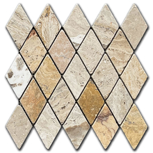 Травертин мозайка Скабас Лара 5х5 см антикиран