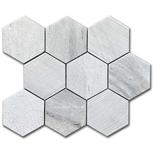 Мрамор мозайка Солто Хексагон 10х10 см мултифиниш