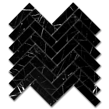 Мрамор мозайка Торос Херингбон 2,5х10 см полиран