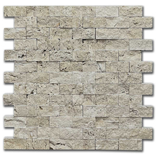 Травертин мозайка глиц Айвори 2,5х5 см