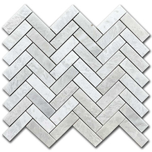 Мрамор мозайка Айсберг Херингбон 2,3х7,5 см полиран
