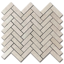 Мрамор мозайка Ванилла Херингбон 2,3х7,5 см полиран