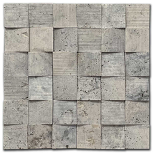 Травертин мозайка Силвър Вейв 3D 30х30 см