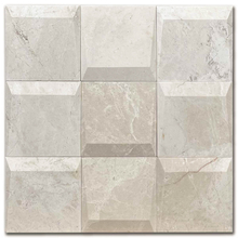 Мрамор мозайка Беж Футура 30х30 см шлайфан