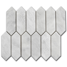 Мрамор мозайка Айсберг Пикът 5х15 см полиран