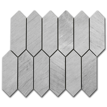 Мрамор мозайка Лаис Пикът 5х15 см полиран