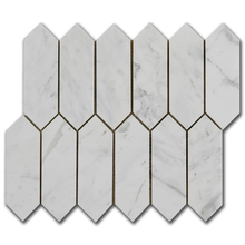 Мрамор мозайка Волакас Пикът 5х15 см полиран