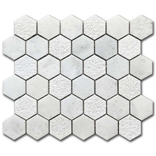 Мрамор мозайка Карера Хексагон 5х5 см мултифиниш