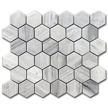 Мрамор мозайка Солто Хексагон 5х5 см шлайфан