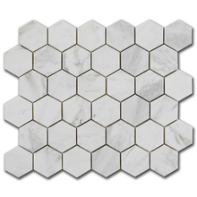 Мрамор мозайка Волакас Хексагон 5х5 см полиран