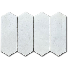 Мрамор мозайка Карера Пикът 7,5х20,3 см шлайфан