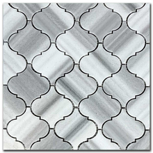 Мрамор мозайка Зебра Арабеск 7,5х7,5 см полиран