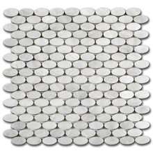 Мрамор мозайка Айсберг Елипс 30х30 см полиран