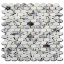 Мрамор мозайка Лейлак Елипс 30х30 см полиран