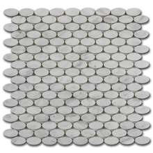 Мрамор мозайка Волакас Елипс 30х30 см полиран