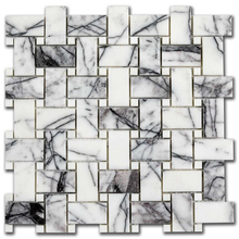 Мрамор мозайка Лейлак Ида 30,5х30,5 см полиран