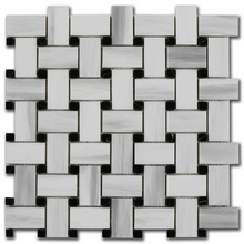 Мрамор мозайка Панда Ида 30,5х30,5 см полиран