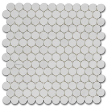 Мрамор мозайка Доломит Пени Раунд 31,5х31,8 см полиран