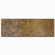 Травертин Голд Линеа 10х28 см изчеткан