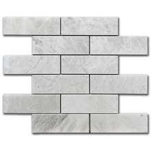 Мрамор мозайка Айсберг Брик 5х15 см полиран
