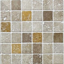 Травертин мозайка Медлей 5х5 см антикиран