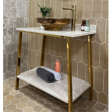 Мивка с плот от мрамор Еге Беж CR1 голд