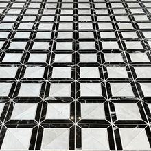 Мрамор мозайка Айсберг и Торос Илузион 31х31 см полиран