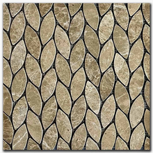 Мрамор мозайка Емперадор Лист 29х31 см шлайфан