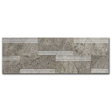 Мрамор мозайка Тундра Грей Лайндроу 14х42 см шлайфан