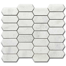 Мрамор мозайка Карера Мини Пикът 30х35 см шлайфан