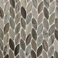 Мрамор мозайка Палисандро Лист 29х31 см шлайфан