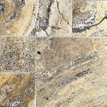 Травертин Скабас френски модул (модуларен сет) счупен ръб шлайфан