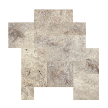 Травертин Силвър френски модул (модуларен сет) счупен ръб шлайфан