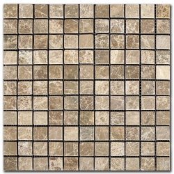Marble Mosaic Emperador 2,5x2,5 cm Tumbled