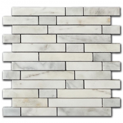 Marble Mosaic Serac Gold Linea 30,5x30,5 cm Honed