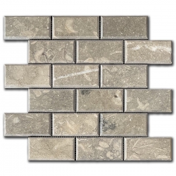 Marble Mosaic Grass Ante 5x10 cm Honed