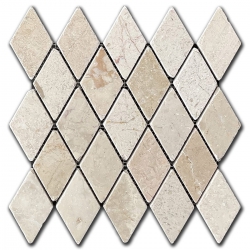 Marble Mosaic Crema Marfil Brick Lara 5x5 cm Tumbled