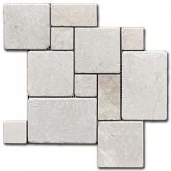 Marble Mosaic Beige Pattern 30x30 cm Tumbled