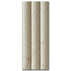 Мрамор Беж Раунд Лайн 10х30 см изчеткан 1