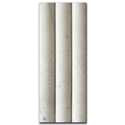 Мрамор Карера Раунд Лайн 10х30 см изчеткан 1