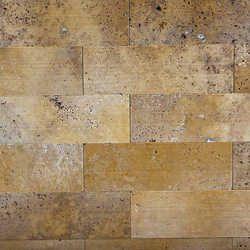 Травертин Голд Линеа 10х28 см изчеткан 1