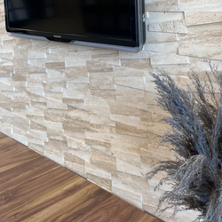 Травертин за стена - Айвори Монар 15х45 см 1