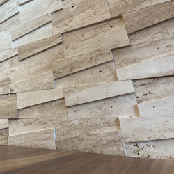 Травертин за стена - Айвори Монар 15х45 см 2