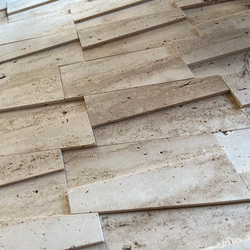 Травертин мозайка Айвори Монар 15х45 см шлайфан 3