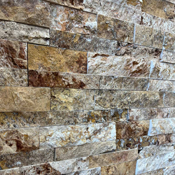 Травертин мозайка глиц Скабас Леджстон 15х30,5 см 2