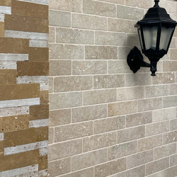 Травертин Айвори 7,5х20,3 см антикиран 4