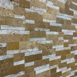 Травертин за камина - Лайндроу Ноче и Айвори 6