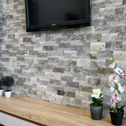 Травертин за стена - Силвър Лайндроу 14х42 см 1