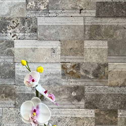 Травертин за стена - Силвър Лайндроу 14х42 см 3