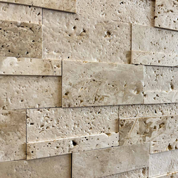 Травертин мозайка Айвори Еспас 15х45 см изчеткан 3